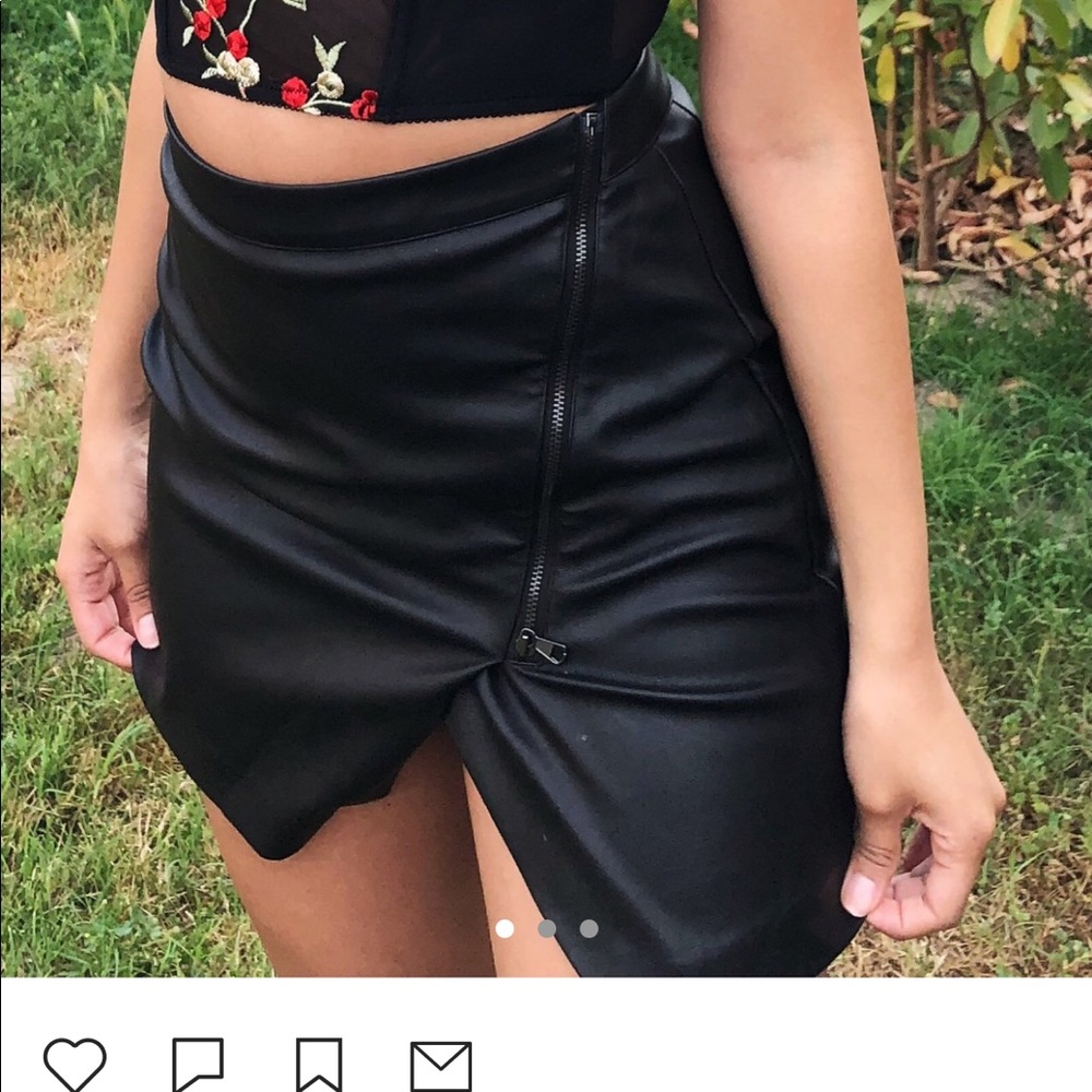 Black Leather skirt